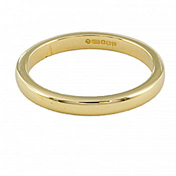 18ct gold 2.6g Wedding Ring size K